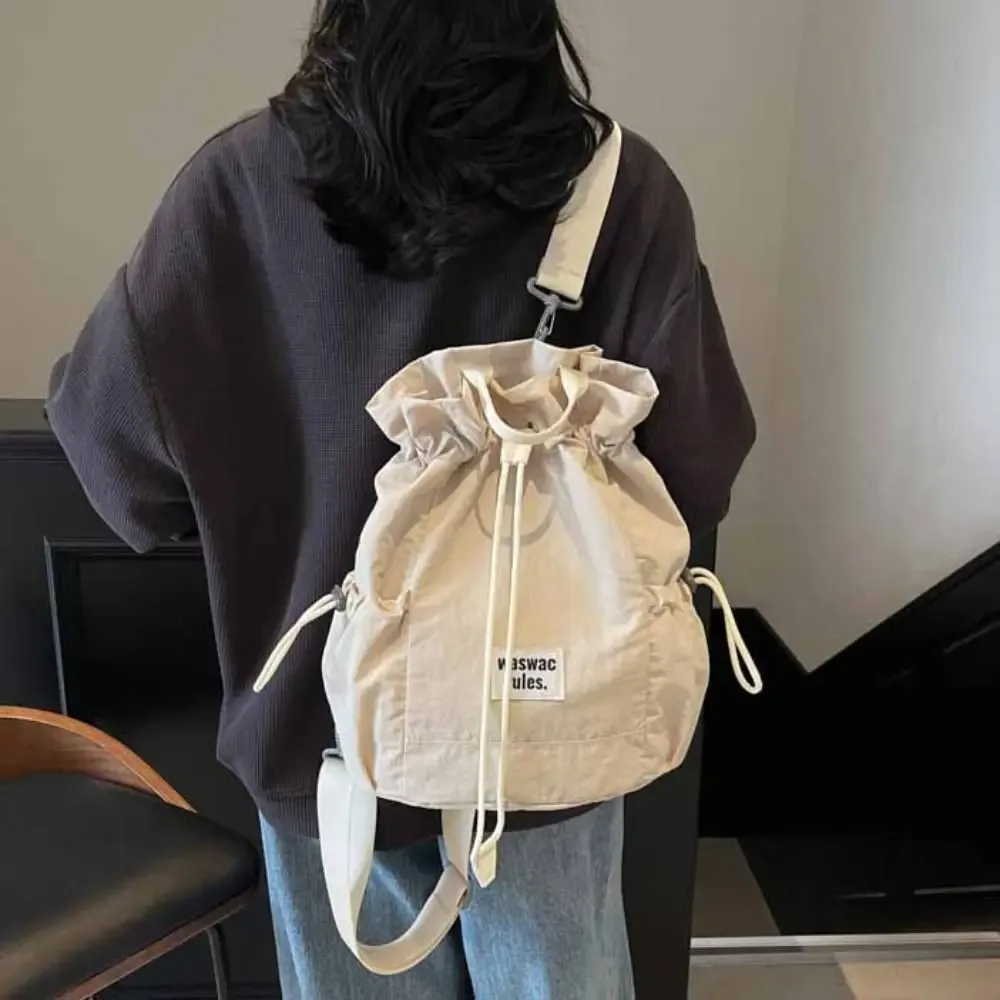 Sac à dos de sport de grande capacité pour le rangement des raquettes, sac à bandoulière léger de couleur unie pour le fitness, style coréen pour le badminton