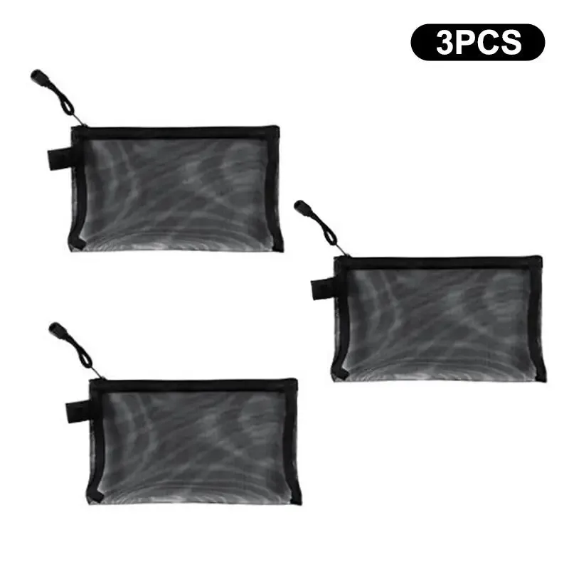 porte-passeport de voyage en maille transparente, sac organisateur de cartes d'identité et de billets, pochette à fermeture éclair pour documents, 1/3/5 pièces