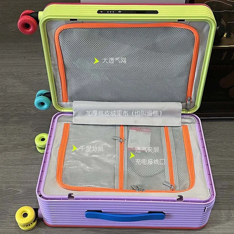 klqdzms valise 20/24 pièces, grande capacité, valise à roulettes, valise de cabine pour femmes, valise à code pour hommes avec roulettes, bagage à roulettes