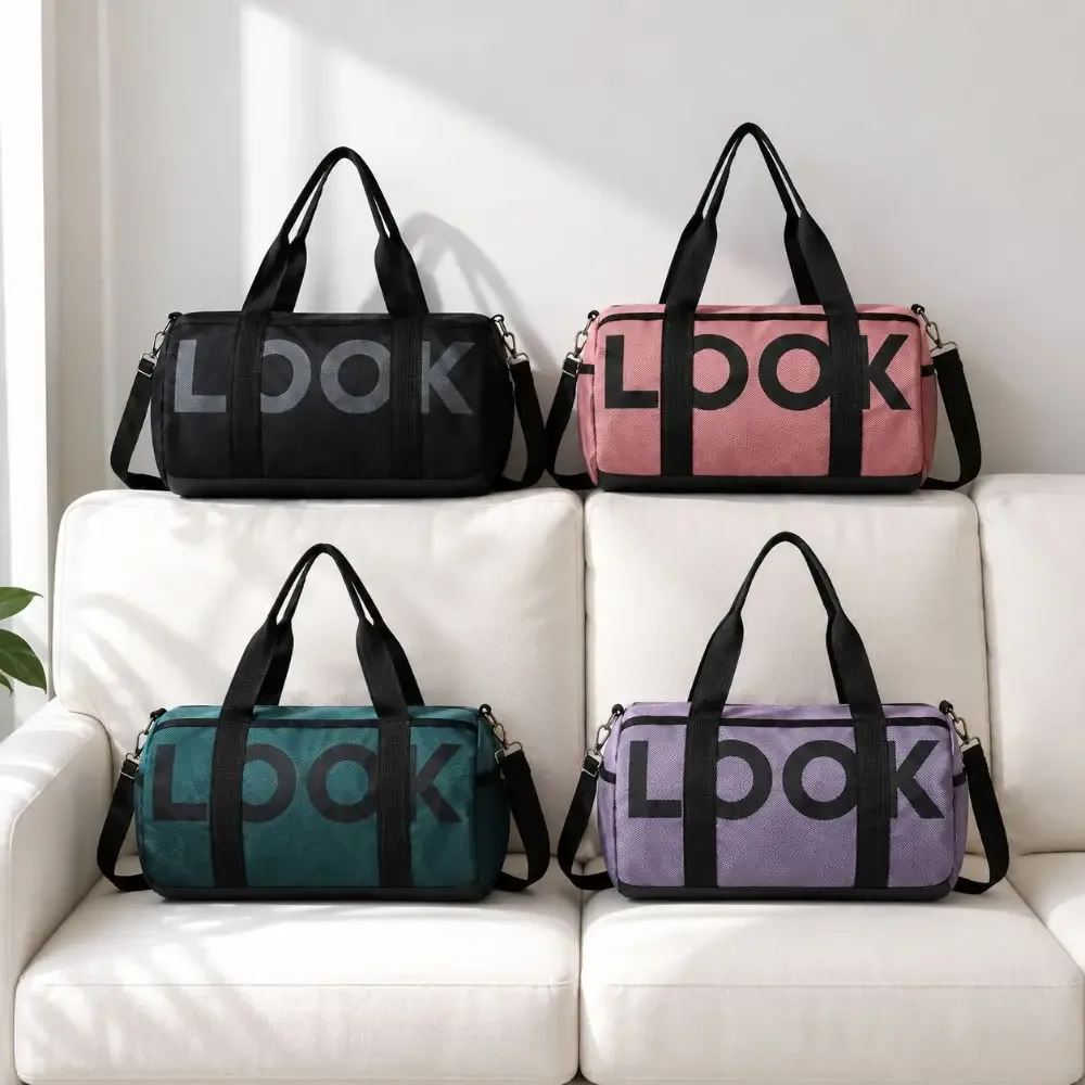 sac de voyage décontracté en nylon, grande capacité, motif look, sac à main de sport, robuste, imperméable, sac à bandoulière pour homme et femme