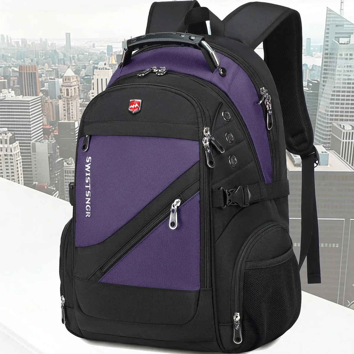 Sac à dos étanche pour ordinateur portable 17 pouces pour femme, grand sac de voyage pour avion, sac à dos tendance pour homme et fille, pour l'école et les adolescents, Mochila