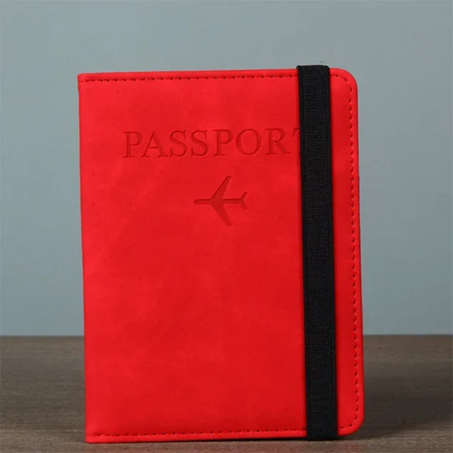 housse de passeport avec bande de fixation, étanche, avec clip intégré, protection rfid, motif léopard, porte-passeport, accessoires de voyage