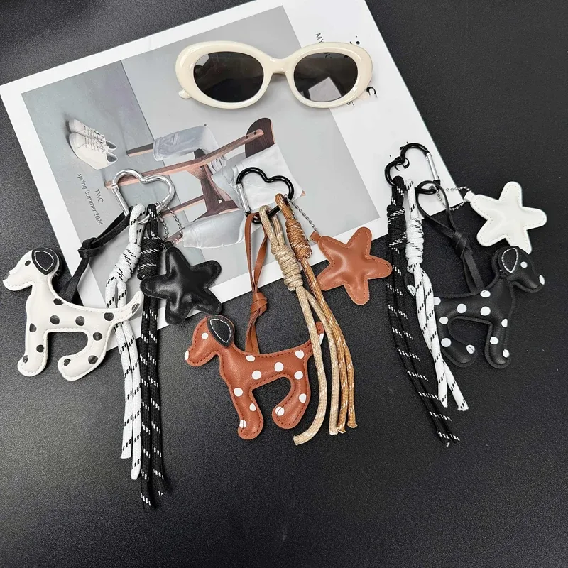 breloque de sac chien mignon, porte-clés kawaii avec pendentif étoile pour sac à dos, sac à main, décoration, cadeau pour les amoureux des chiens, femmes, filles