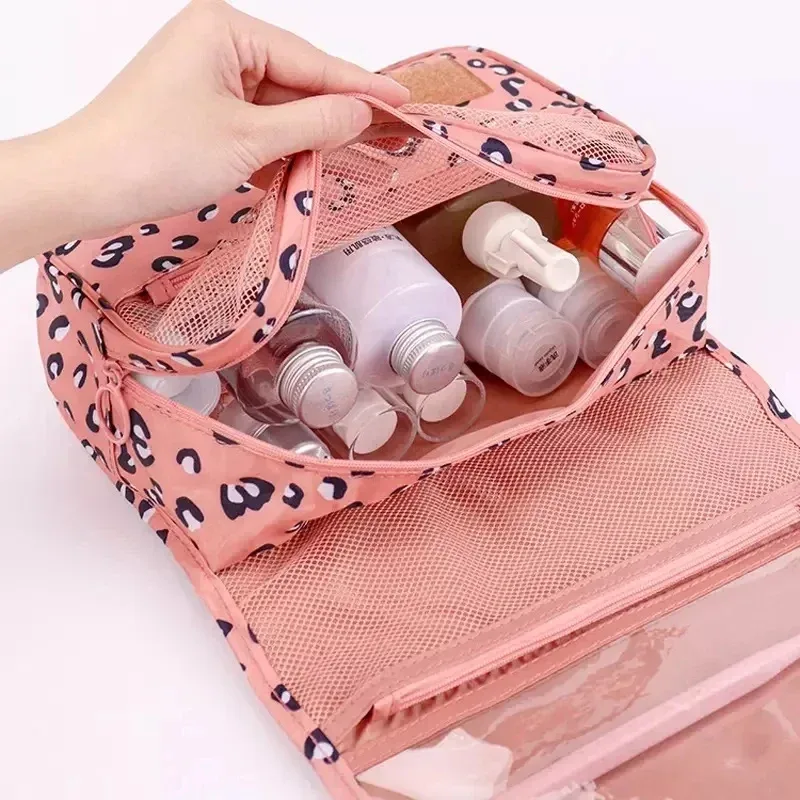 crochet de voyage sac cosmétique femmes sac de maquillage étanche articles de toilette pochette de beauté unisexe salle de bain nécessaire maquillage organisateur de rangement