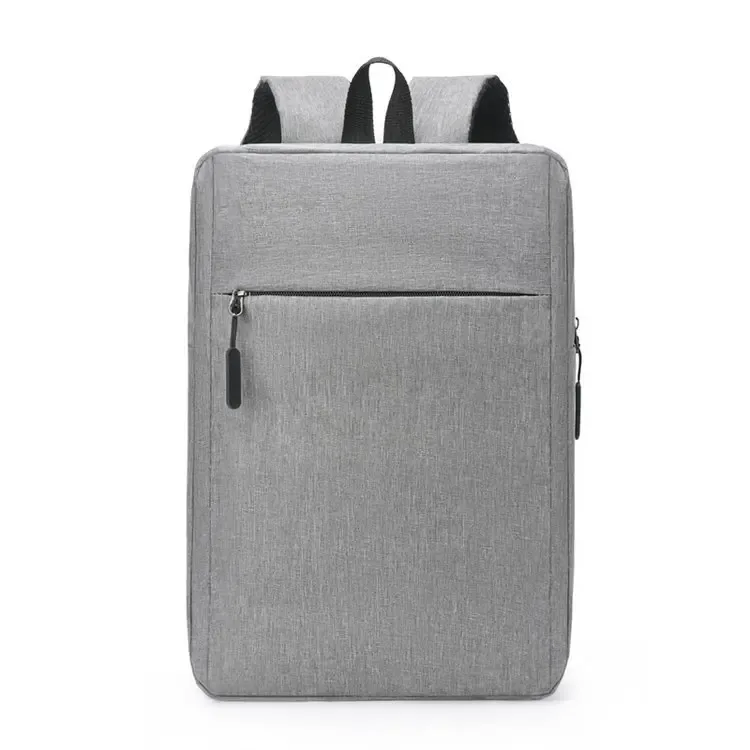 sac à dos pour ordinateur portable, mode européenne et américaine, sac à dos de grande capacité pour les affaires et les loisirs, sac à dos simple de couleur unie pour les trajets quotidiens.