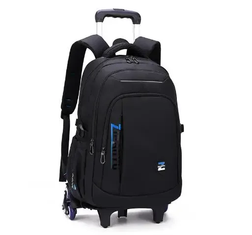 sac à dos de chariot d'école pour garçons sac à bagages de chariot sac à dos d'école à roulettes pour adolescents garçons sac à dos d'école à roulettes sur roues