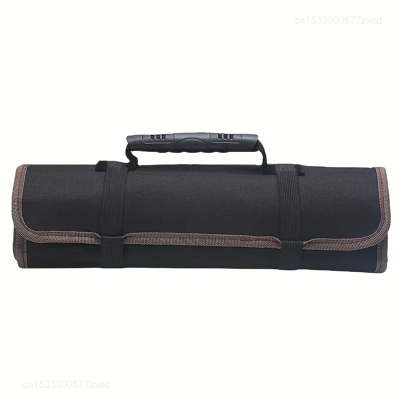 sac de rangement en toile oxford pour outils d'électricien, rouleau à main pliable, étanche, multi-poches, 22
