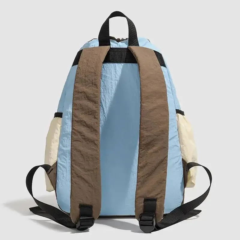 sacs à bandoulière polyvalents de grande capacité avec fermeture à cordon de serrage, bloc de couleurs, sac à dos décontracté à la mode pour hommes et femmes, offre spéciale