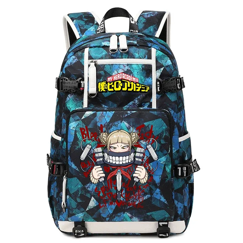 sac à dos d'école imprimé my hero academia, grande capacité, sac à dos décontracté pour garçons et filles, sac à livres de voyage pour enfants
