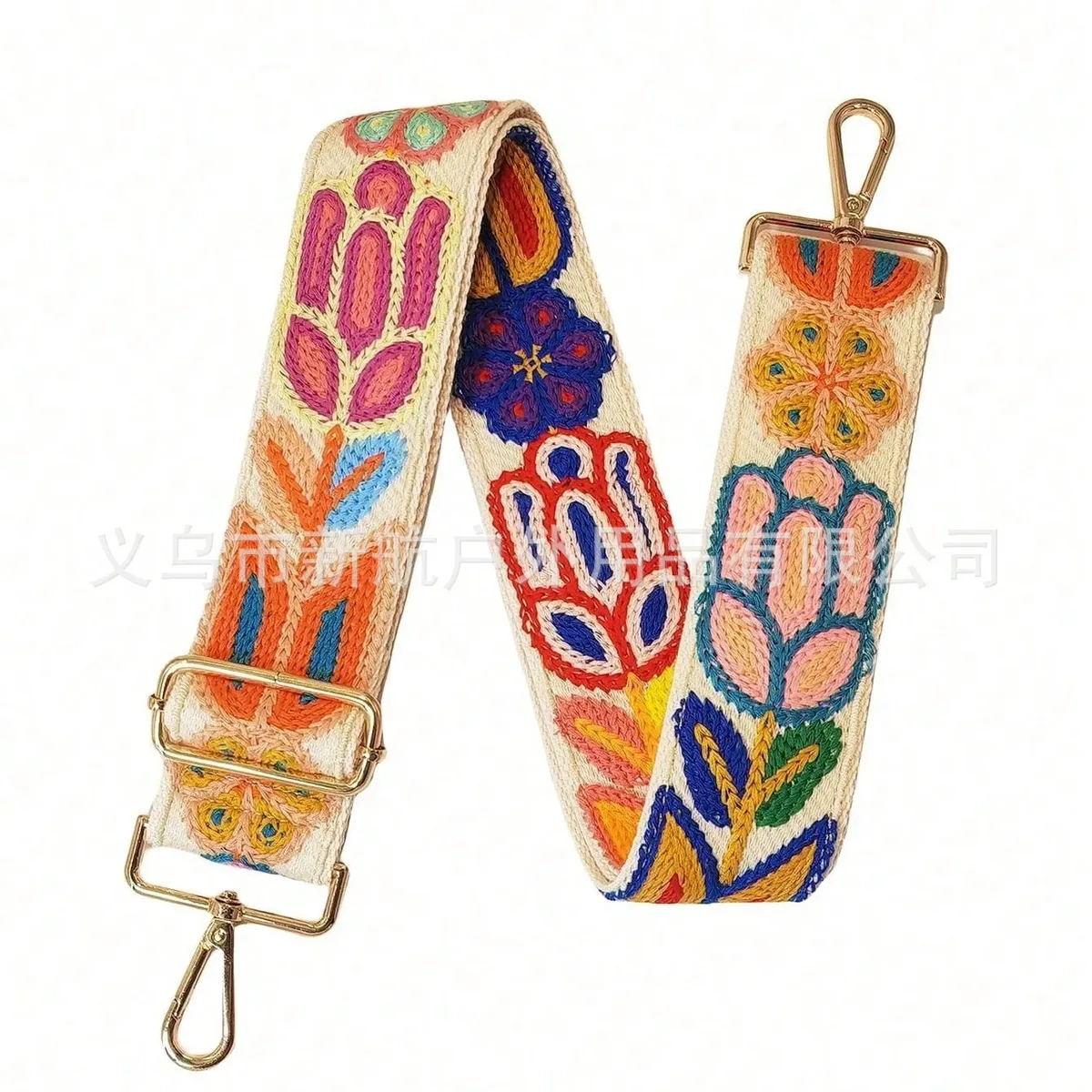 sangle de sac de 5 cm, sangle d'épaule florale au crochet, sangle de remplacement bohème pour sac, sangle large pour sac bandoulière, sangle de sac détachable