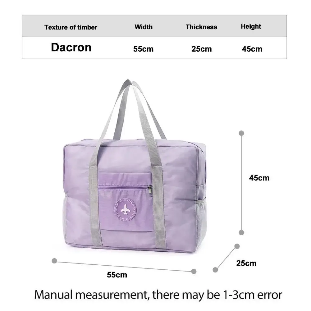 sac de voyage pliable pour avion, sac de rangement épaissi à porter à la main, grande capacité, sacs à main portables pour bagages