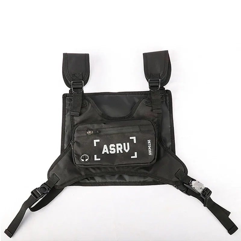 sac de poitrine tactique pour homme, gilet de sport extérieur réfléchissant et imperméable, sac de poitrine multifonctionnel pour téléphone, sac de sport décontracté pour homme
