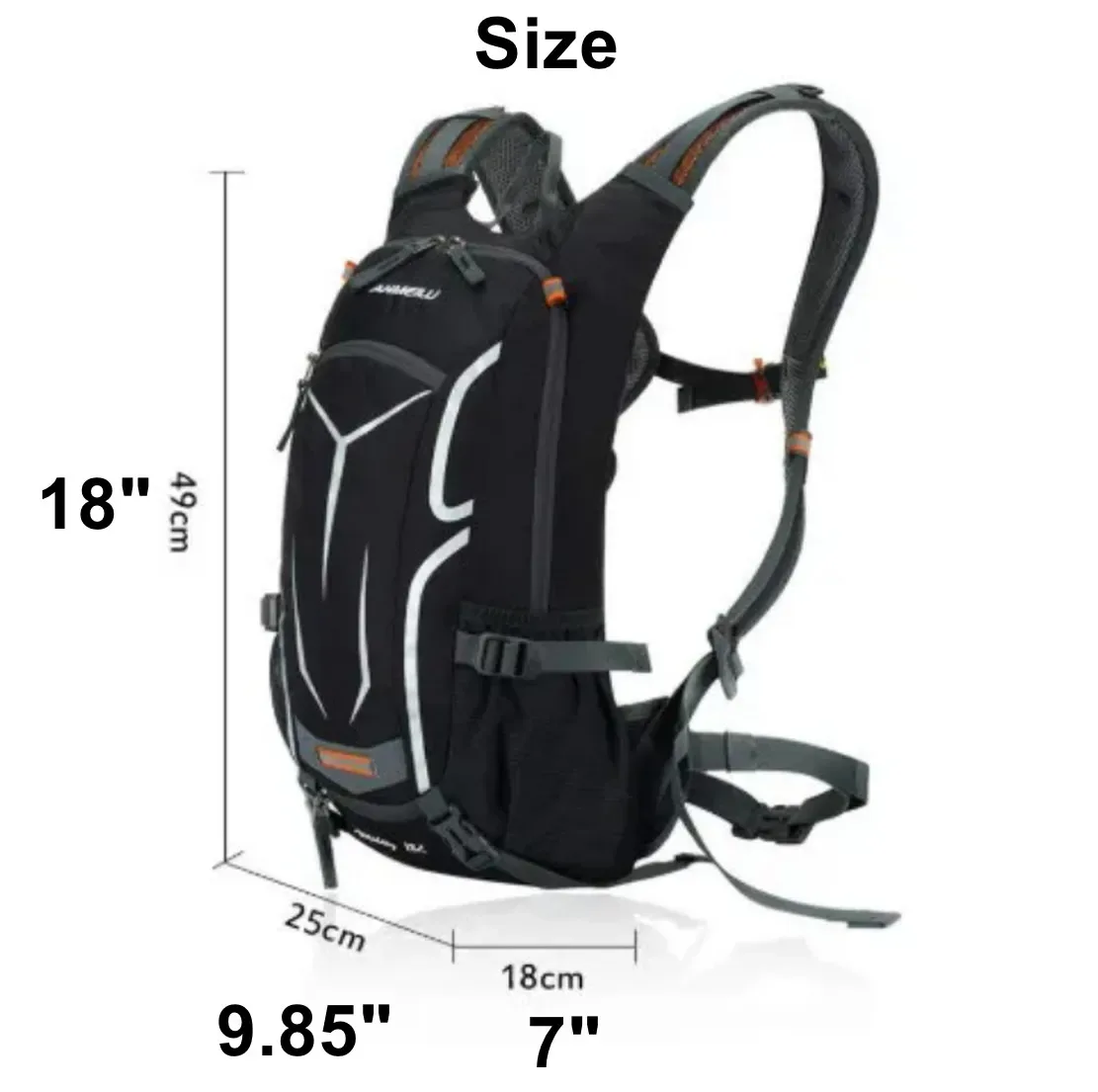 sac à dos de randonnée pour vélo, sac à dos de cyclisme 18l, respirant, léger, adapté à la randonnée, au ski