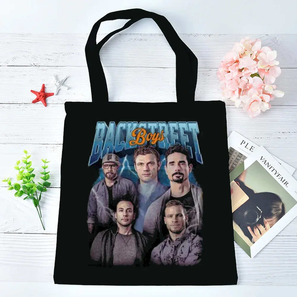 sac fourre-tout backstreet boys pliable réutilisable sac cabas totebag épaule femme