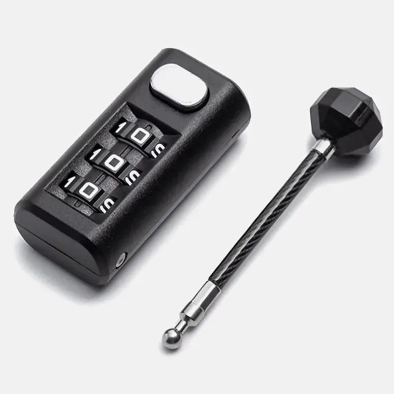 mini cadenas à combinaison à 3 positions, cadenas à code récupérable, cadenas à combinaison pour armoire de dortoir, fermeture éclair de sac à dos