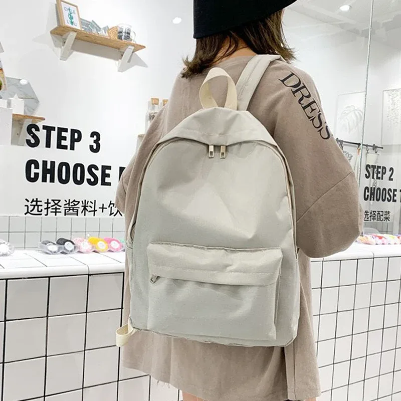 sac à dos de voyage de grande capacité pour hommes et femmes, cartable étudiant, mode coréenne, solide