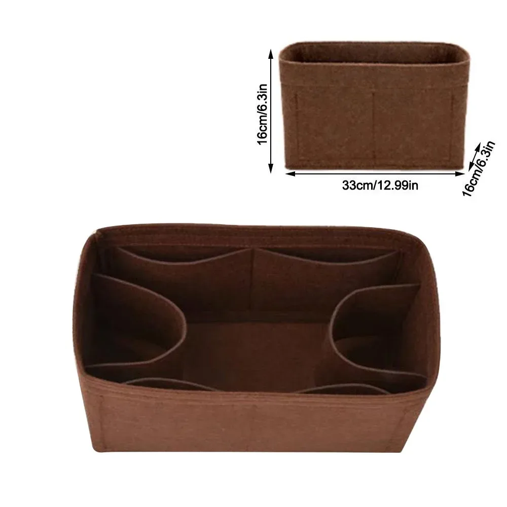 sac de rangement en feutre grande capacité multi-poches pour sac à main lv speedy25/30/35/gentlewoman