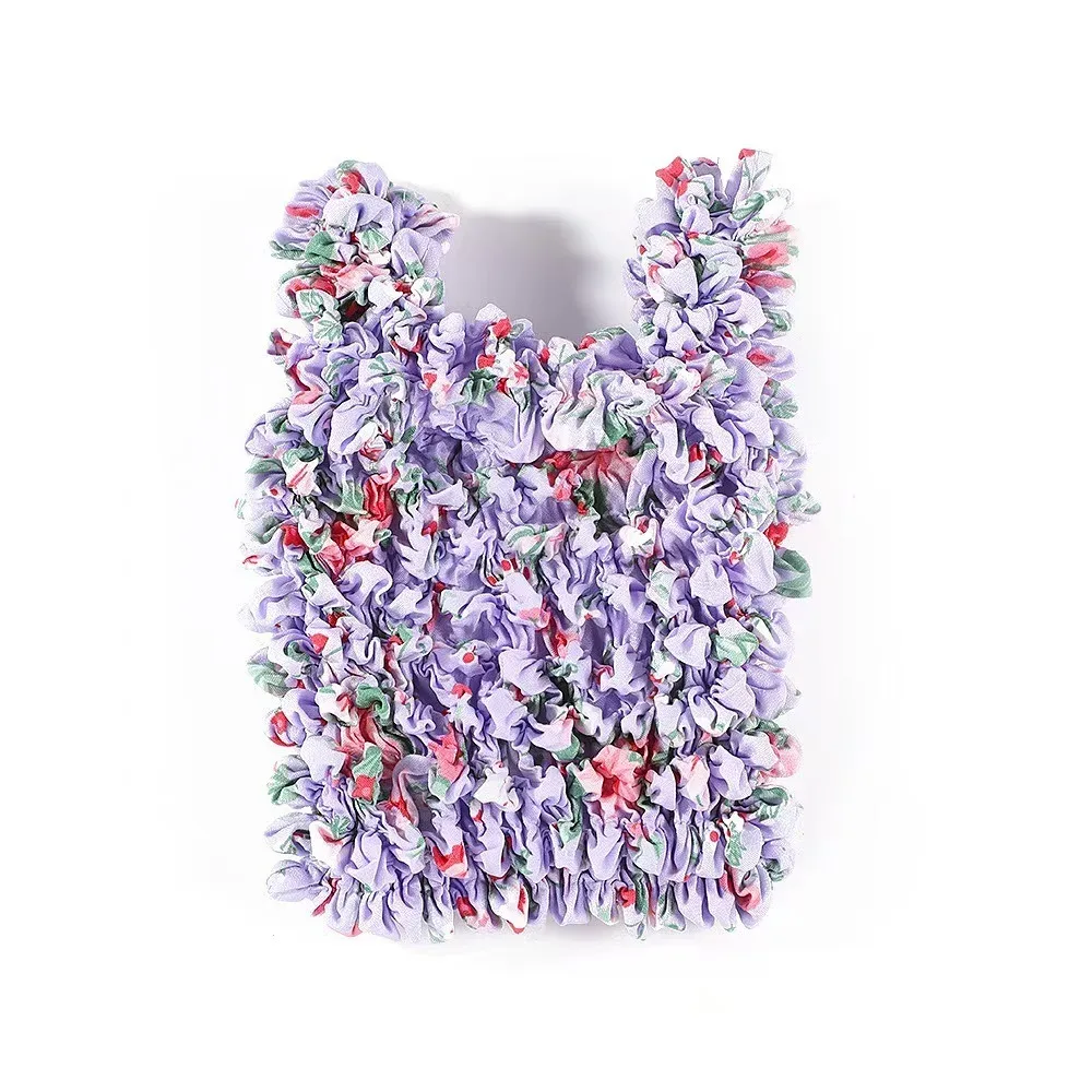 sac pliable à bulles réutilisable, grande capacité, multi-usages, plissé, flexible, sac à main en mousseline, sac de rangement portable, voyage