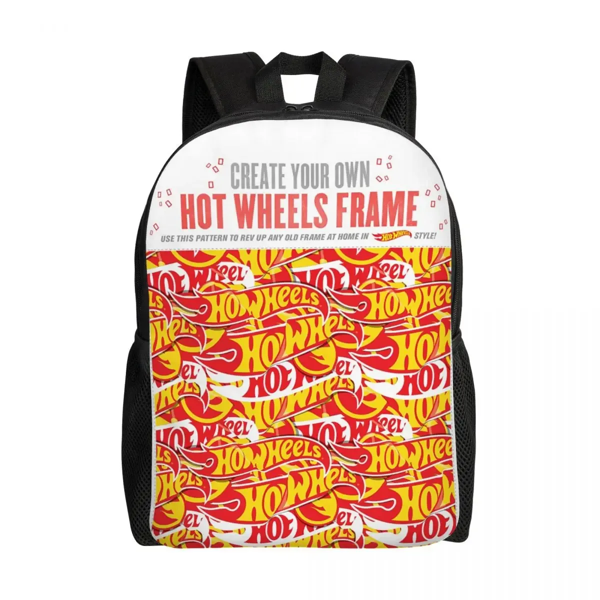 sac à dos hot wheels race pour étudiants, garçons et filles, sac d'école, sac à bandoulière pour ordinateur