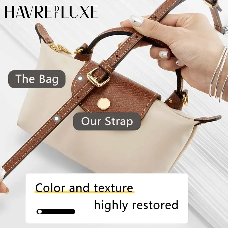 sangle de sac à bandoulière de remplacement en cuir pour mini sac longchamp, sangle d'épaule sans poinçonnage, accessoires de sac de modification