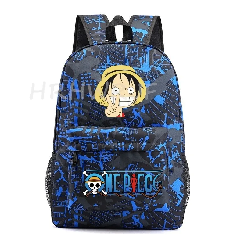sac à dos one piece monkey d luffy pour adolescents, sac à dos en nylon pour filles, sac à dos mignon pour femmes, sac à dos pour ordinateur portable, sac de voyage, sac à dos de grande capacité, unisexe