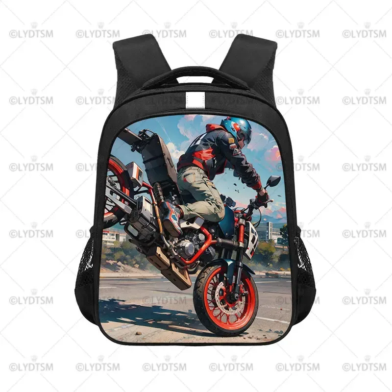 sac à dos de moto cool pour hommes et femmes, sac à dos, sac à dos pour voyage, moto, vélo, adolescent, sacs d'école, cartable