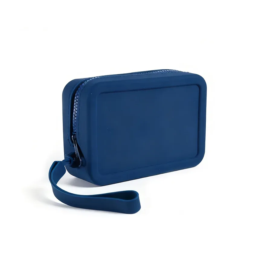 trousse de maquillage de voyage en silicone souple, adaptée aux cosmétiques et articles de toilette, réutilisable, facile à nettoyer, idéale pour les voyages