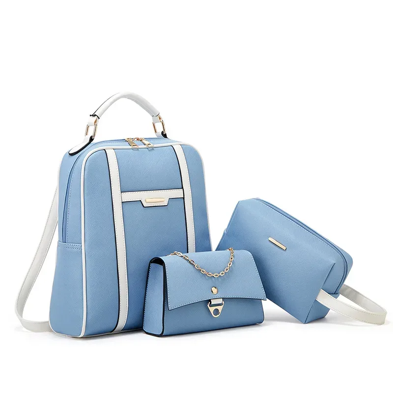 ensemble de sacs à dos d'affaires légers, 3 pièces, sac pour ordinateur portable de grande capacité, sac à dos d'école de voyage
