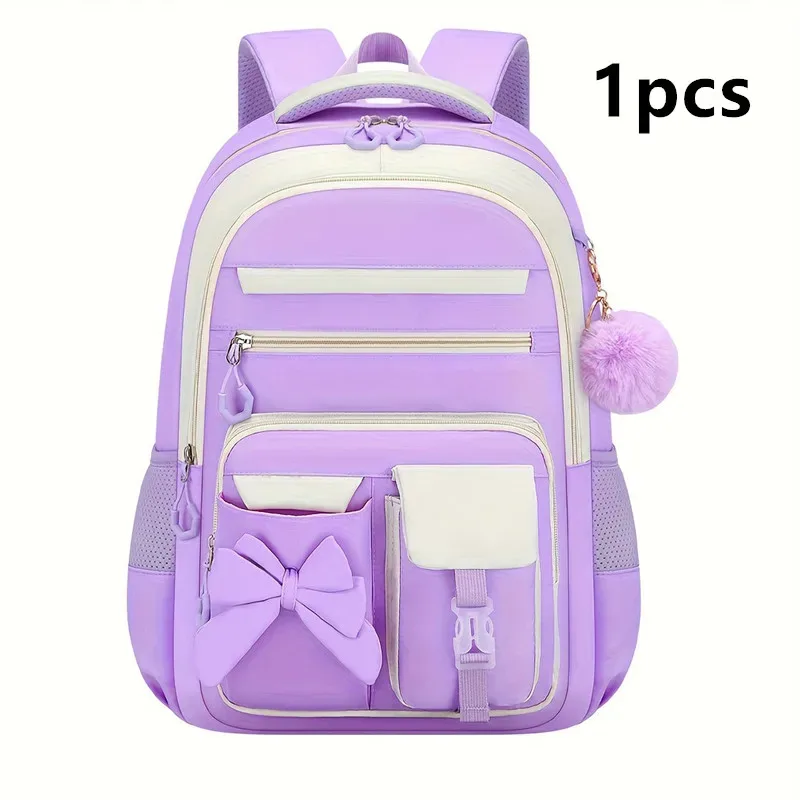 ensemble de 3 sacs à dos scolaires élémentaires grande capacité mignons pour filles du collège avec trousse et boîte à lunch