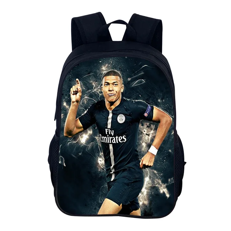 sac à dos de sport de football m-mbappes, sac d'école pour garçons et filles, sac à dos de sport pour joueur d'étoiles, sacs de livres pour le meilleur cadeau