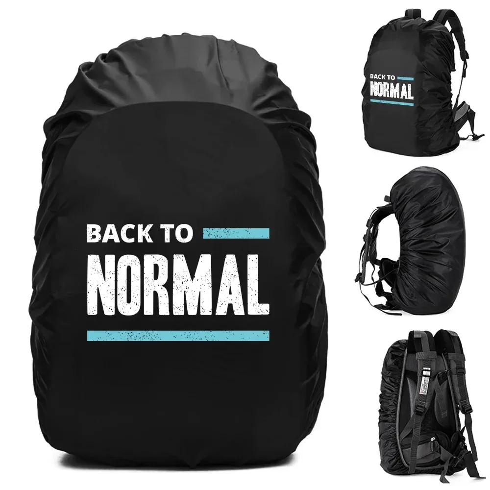 housse de pluie pour sac à dos, 20-70l, pour camping en plein air, randonnée, alpinisme, anti-poussière, imperméable, motif de phrase