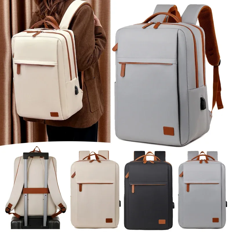 sac à dos étanche à chargement usb de grande capacité, sac à dos pour ordinateur portable d'affaires unisexe, sac de voyage léger, manchon de chariot sc
