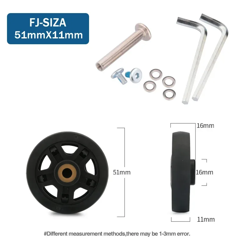 roues de remplacement universelles pour bagages de voyage, accessoires de réparation de valise, à la mode, 360 spinner