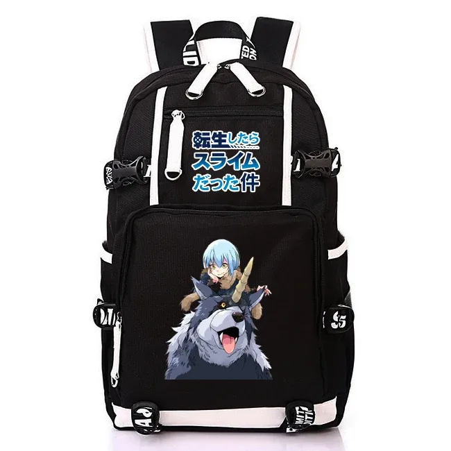 sac à dos d'école kawaii de l'anime that time i got reincarnated as a slime pour adolescentes et adolescents, sac à dos léger en oxford pour ordinateur portable