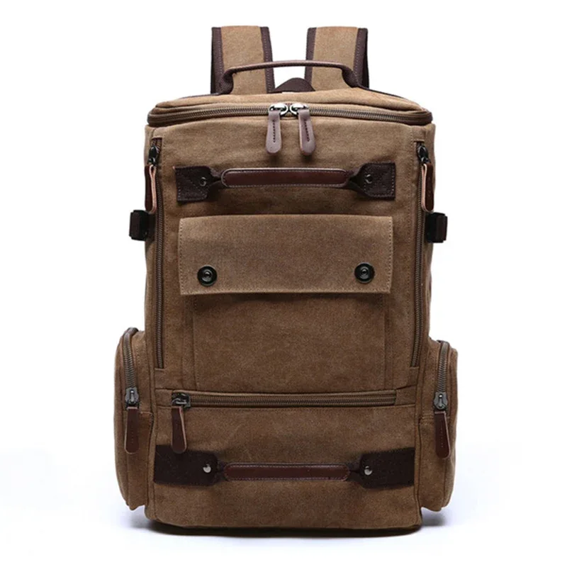 sac à dos pour hommes sac à dos en toile vintage sac d'école sacs de voyage pour hommes sac à dos de grande capacité sac à dos pour ordinateur portable sac de haute qualité