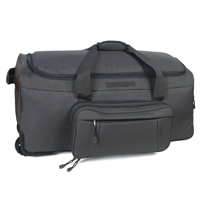 sac polochon tactique de grande capacité 124l, bagages roulants pour camping robuste, randonnée, valise de voyage