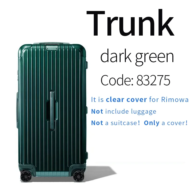 juste de bagage transparente rimowa, housse de protection, essential trunk plus, 31 po, 33 po