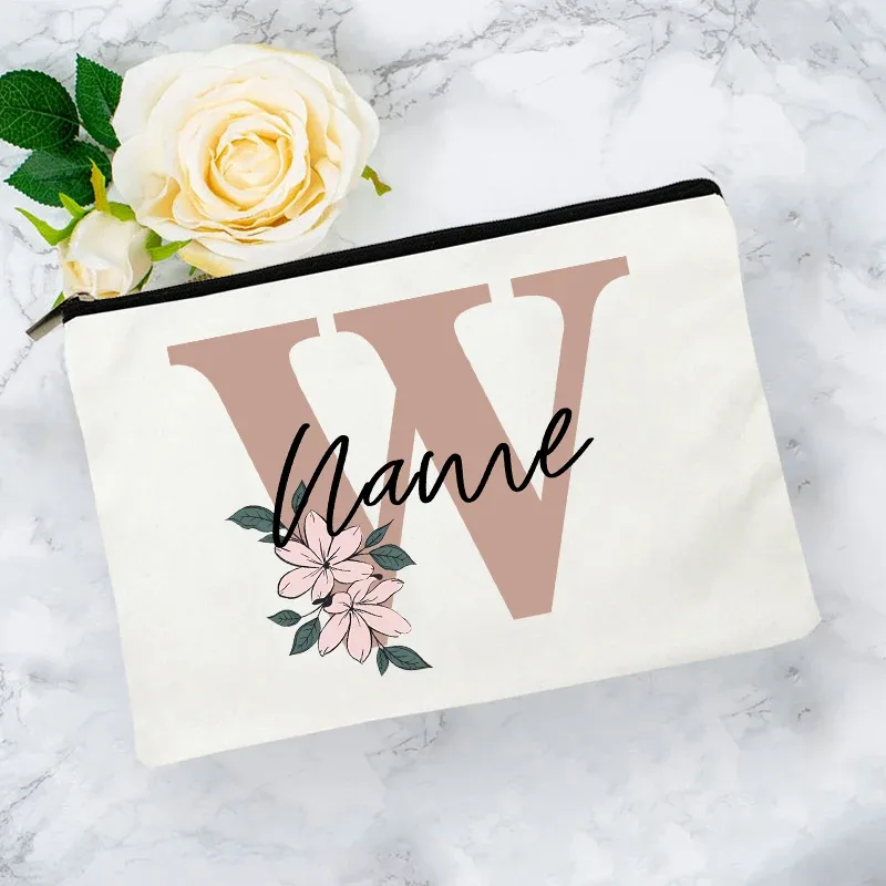 trousse de toilette personnalisée avec nom, impression de lettres, essentiels de voyage pour enfants, trousse à crayons pour l'école et le bureau, cadeau pour enseignant