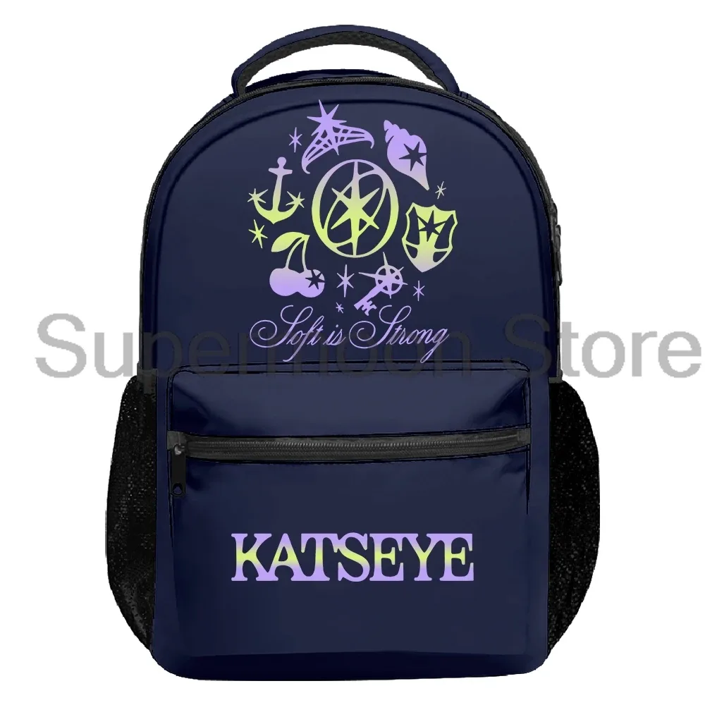 kpop katseye soft is strong sac à dos 2025 beau chaos tour femmes hommes sac à dos sac de voyage décontracté unisexe sac à dos en plein air