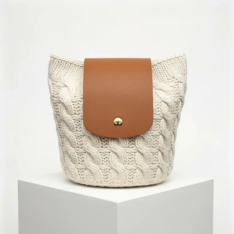 couverture de rabat de sac en cuir pu indémodable, accessoires de sac en crochet diy pour femmes, pièces de rechange pour sac bandoulière fait main