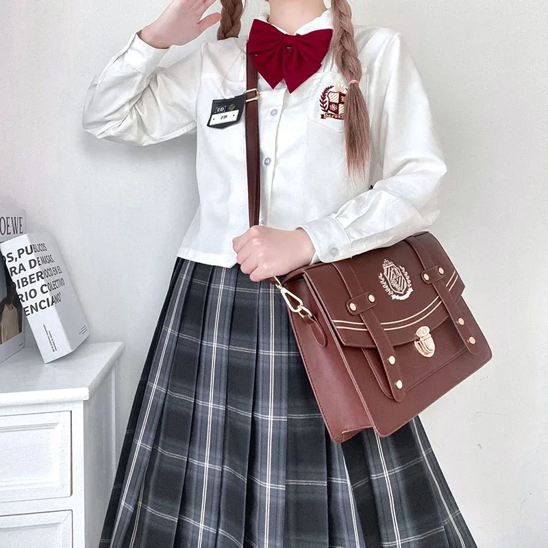 sac à dos style britannique pour filles, pour étudiantes, lolita jk, sac à bandoulière, sacoches, porte-documents, livres