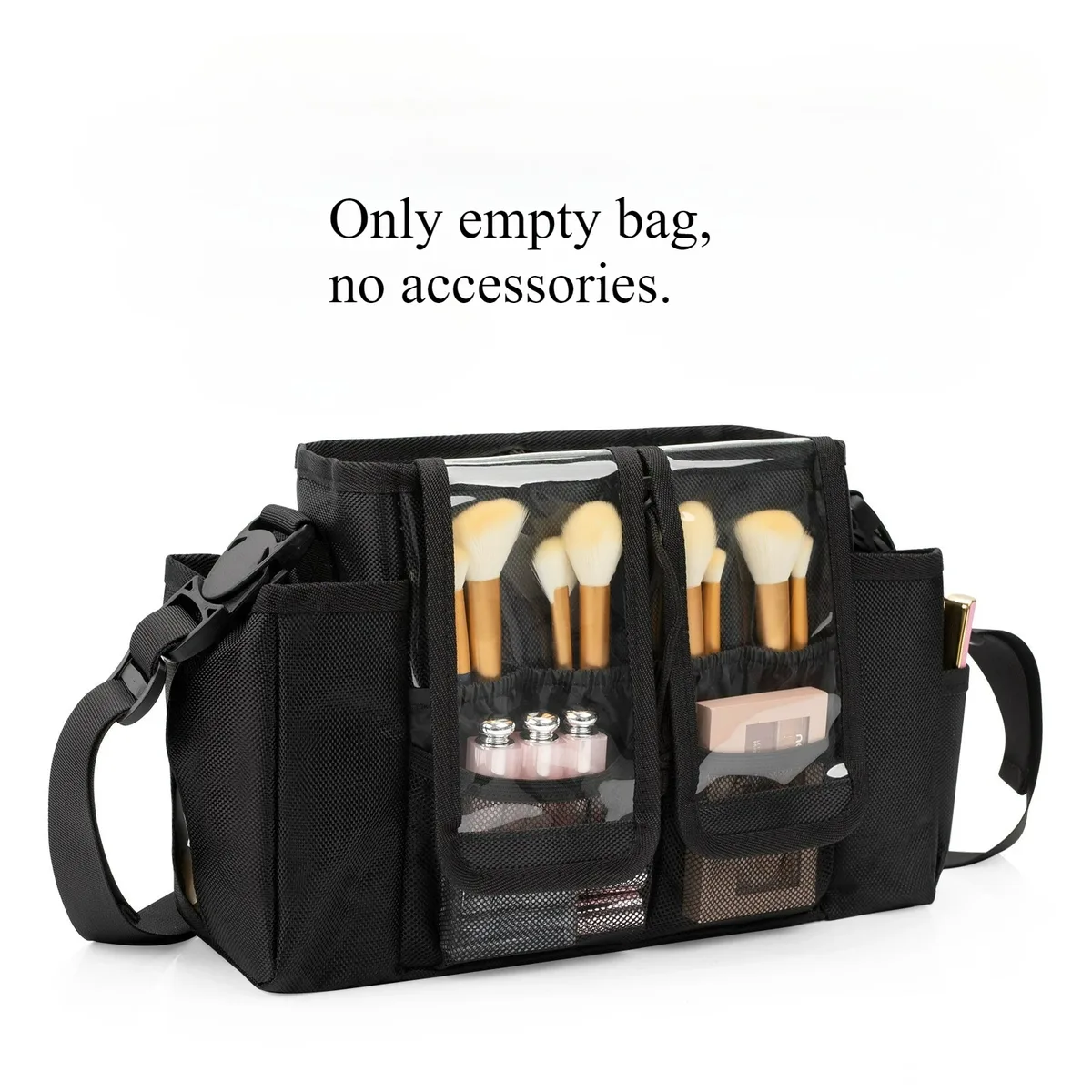 sac de taille de maquillage professionnel, organisateur cosmétique portable et étanche en cuir pu pour retarder la beauté