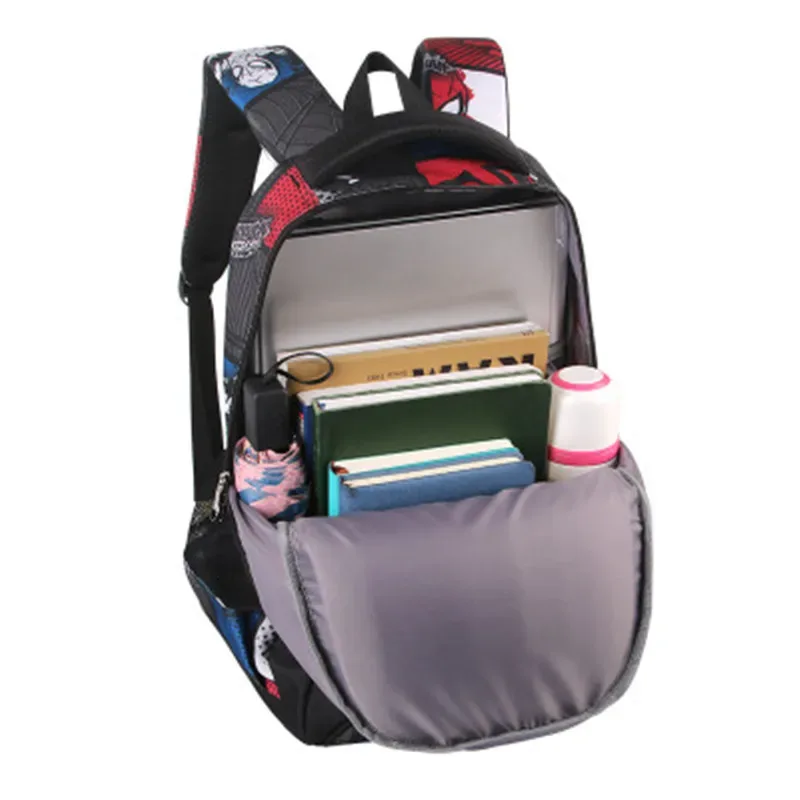 sac à dos d'école orth4wd imperméable pour garçon et fille, cartable adapté aux enfants de la 1re à la 9e année