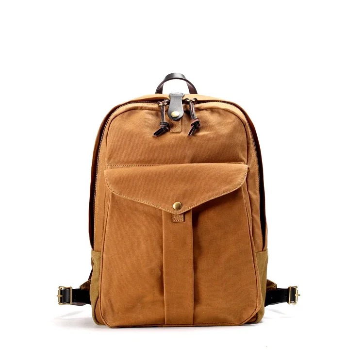 tailor brando-sac à dos rétro américain étanche, 15oz rap173, 24x47x12cm, sac d'école de voyage pour ordinateur, unisexe, toile d'avertissement, 70307