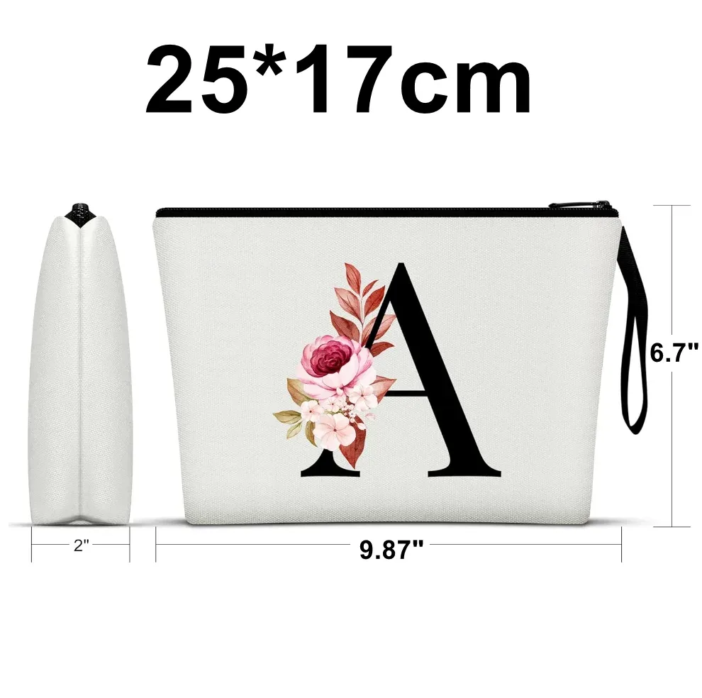 20 sacs à maquillage personnalisés, cadeaux d'anniversaire pour meilleure amie, sac en toile cosmétique pour mariée et demoiselle d'honneur, sac de rangement personnalisé