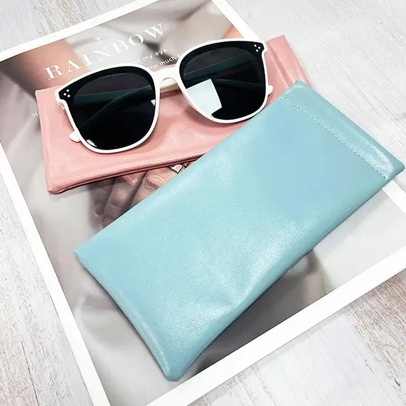étui à lunettes en cuir pu souple et solide, étui portable pour lunettes de soleil, organiseur de voyage, couleurs au choix