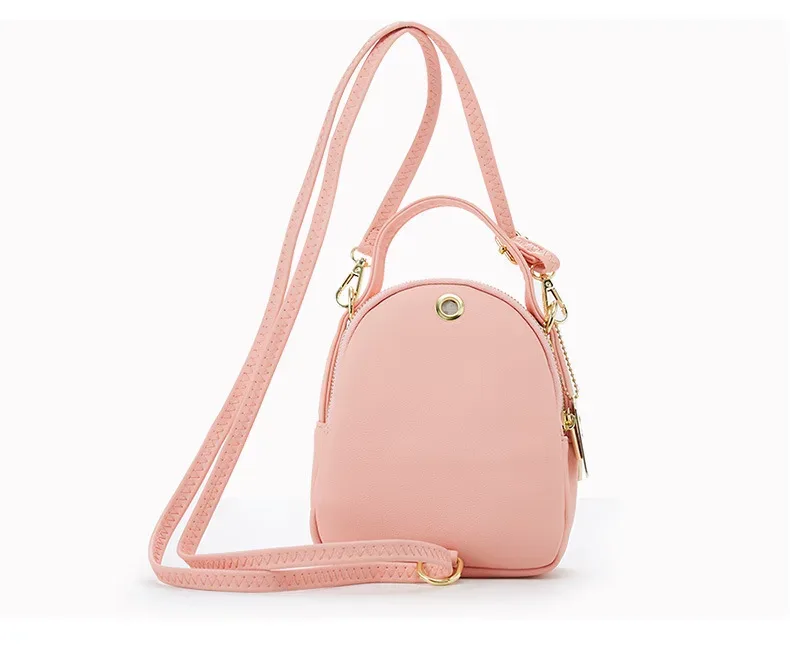 mini sac à dos pour femme, sac à main pour femme, fourre-tout multifonctionnel, sac initié de luxe, document solide, sac décontracté pour femme