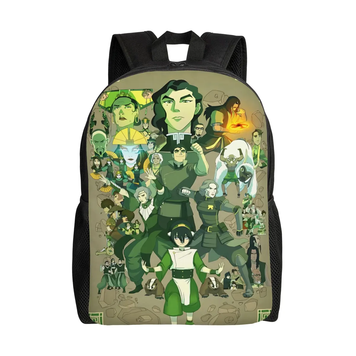 sac à dos avatar the last airbender pour couple, 1 pièce, nouvelle collection toph's ability pour la rentrée scolaire