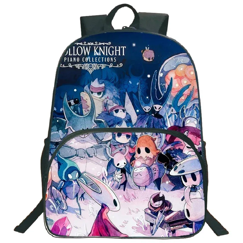 sac d'école léger sac à dos de chevalier creux jeu de dessin animé impression cartable pour enfants sac à dos de grande capacité garçons filles sac à dos de voyage