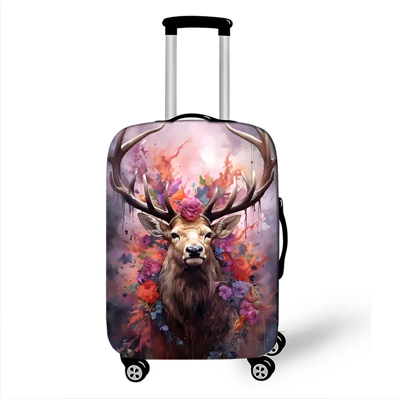 housse de protection pour valise aquarelle, motif animal mignon, tigre, lapin, panda, pour voyage, valise, housse de chariot élastique